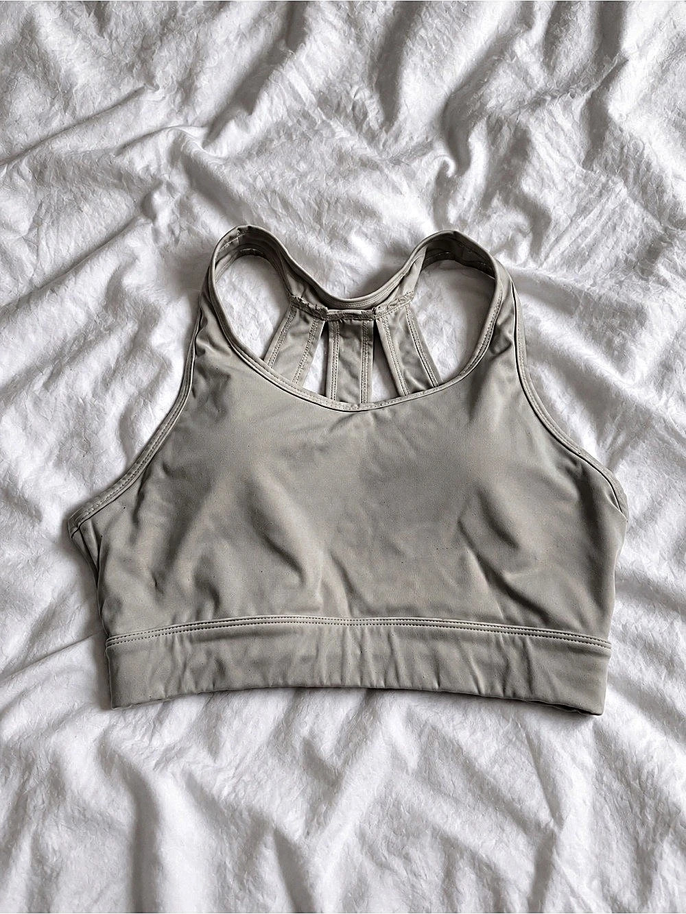 Nvgtn Gray Strappy Sports Bra